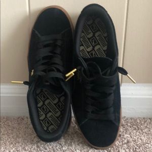 Puma Black Suede Sneakers